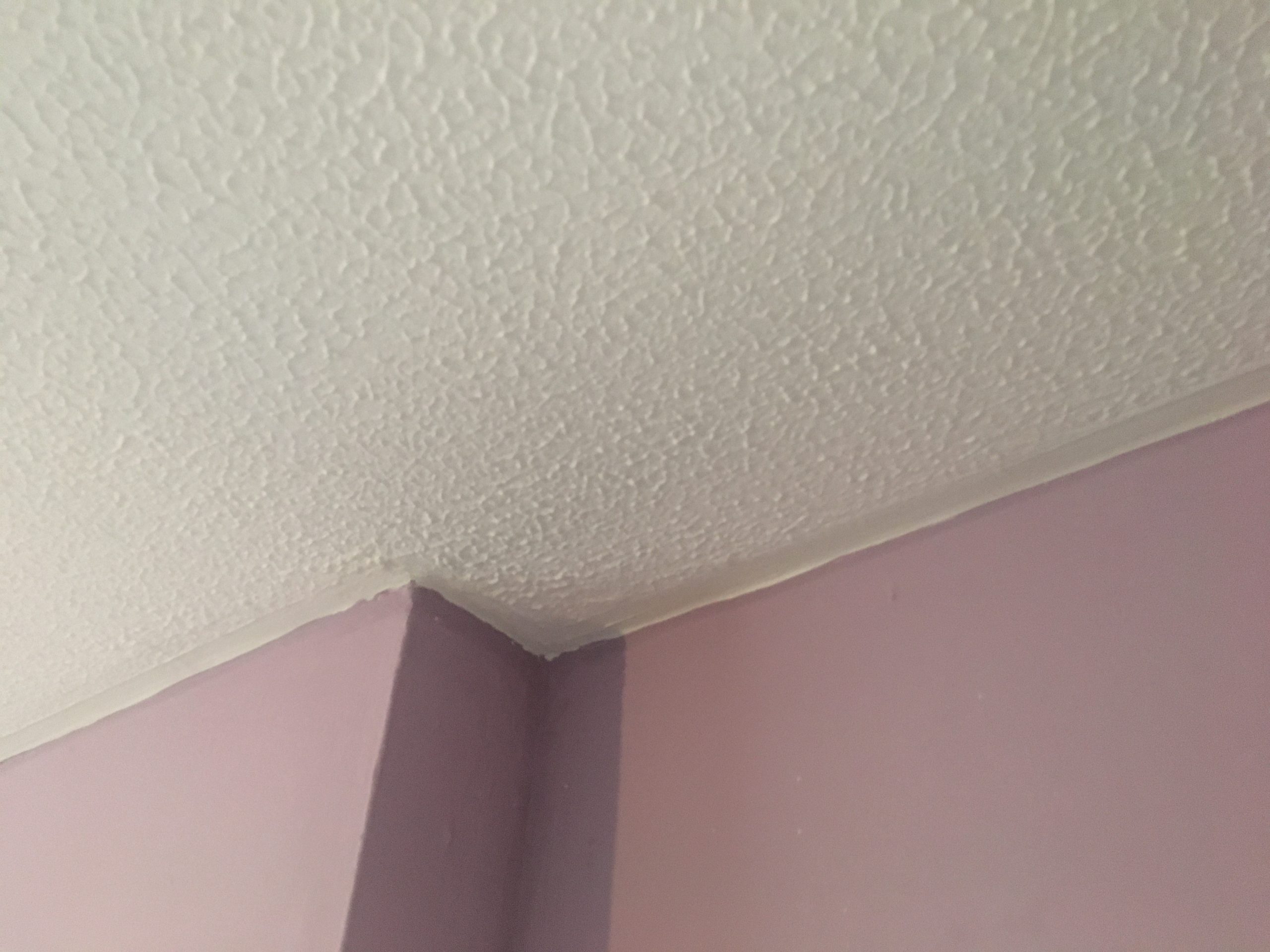Textured / artex ceilings which may contain asbestos.
