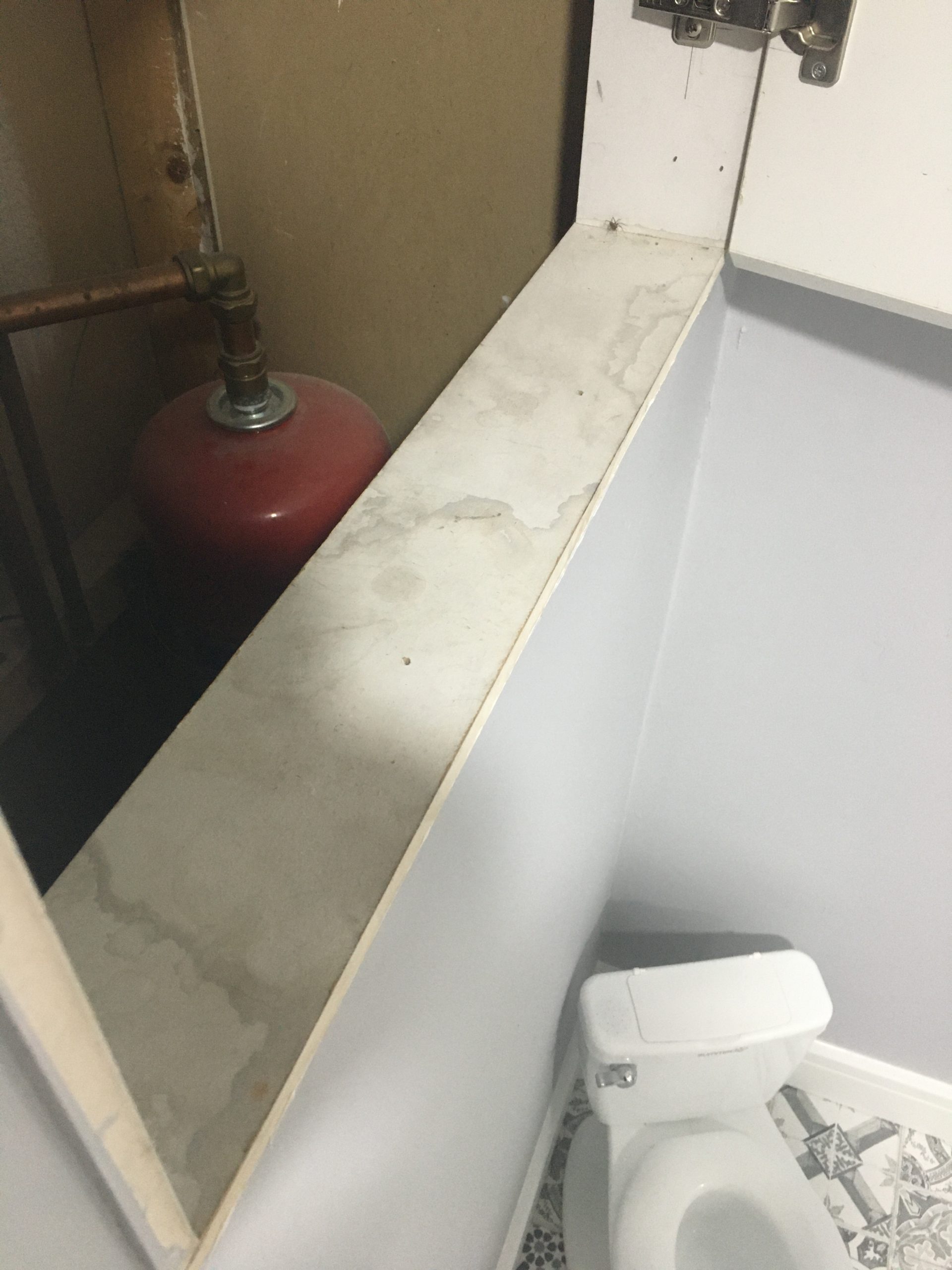The boiler was leaking